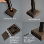 1 – 24 LED Tabletop Christmas Tree Lights